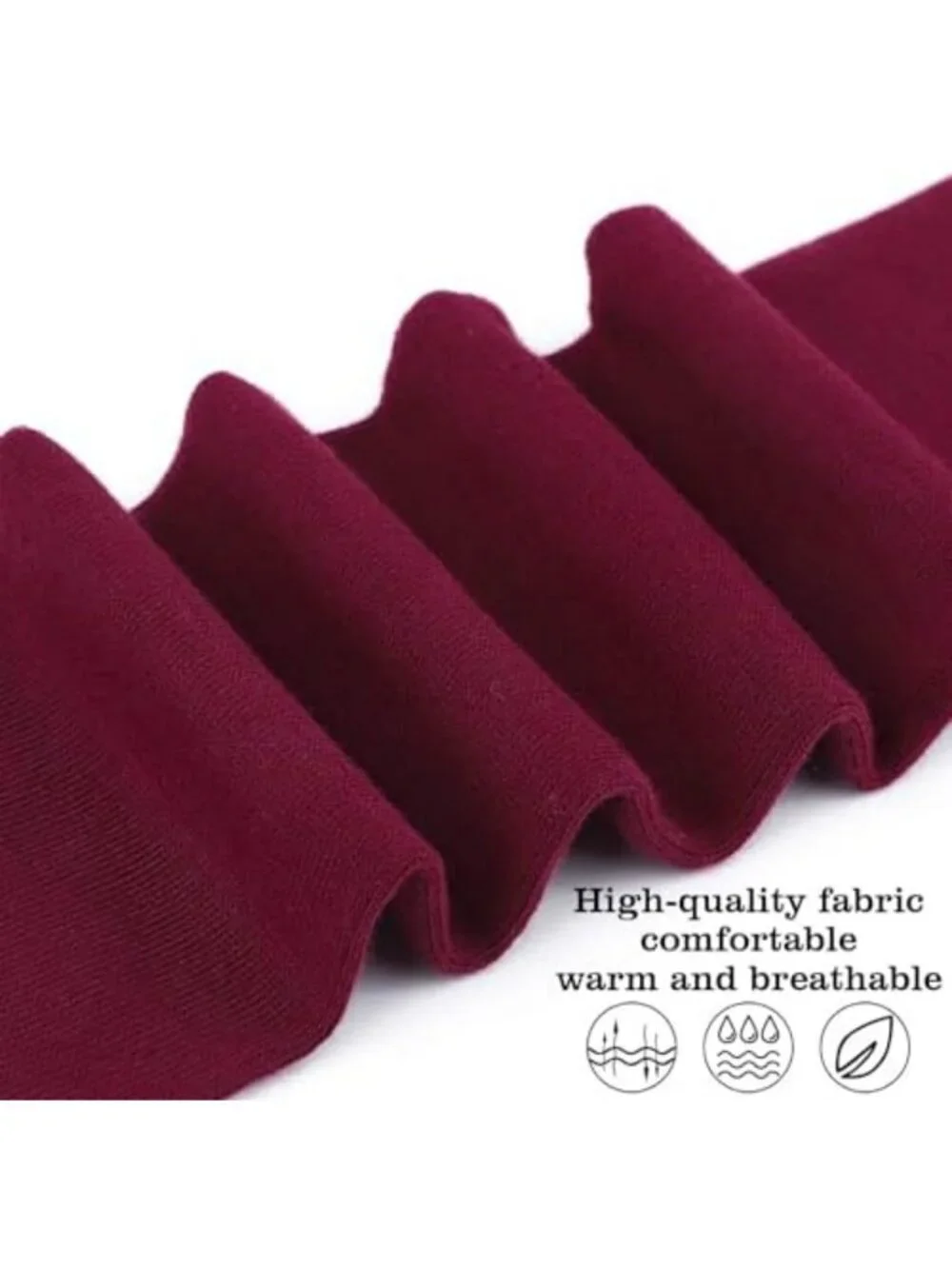6 Pairs Women's Thigh High Socks - Extra Long Knit Over Knee Stockings for